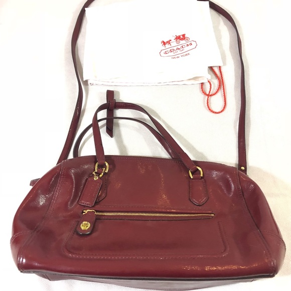 Coach Handbags - Coach authentic red patent poppy bag